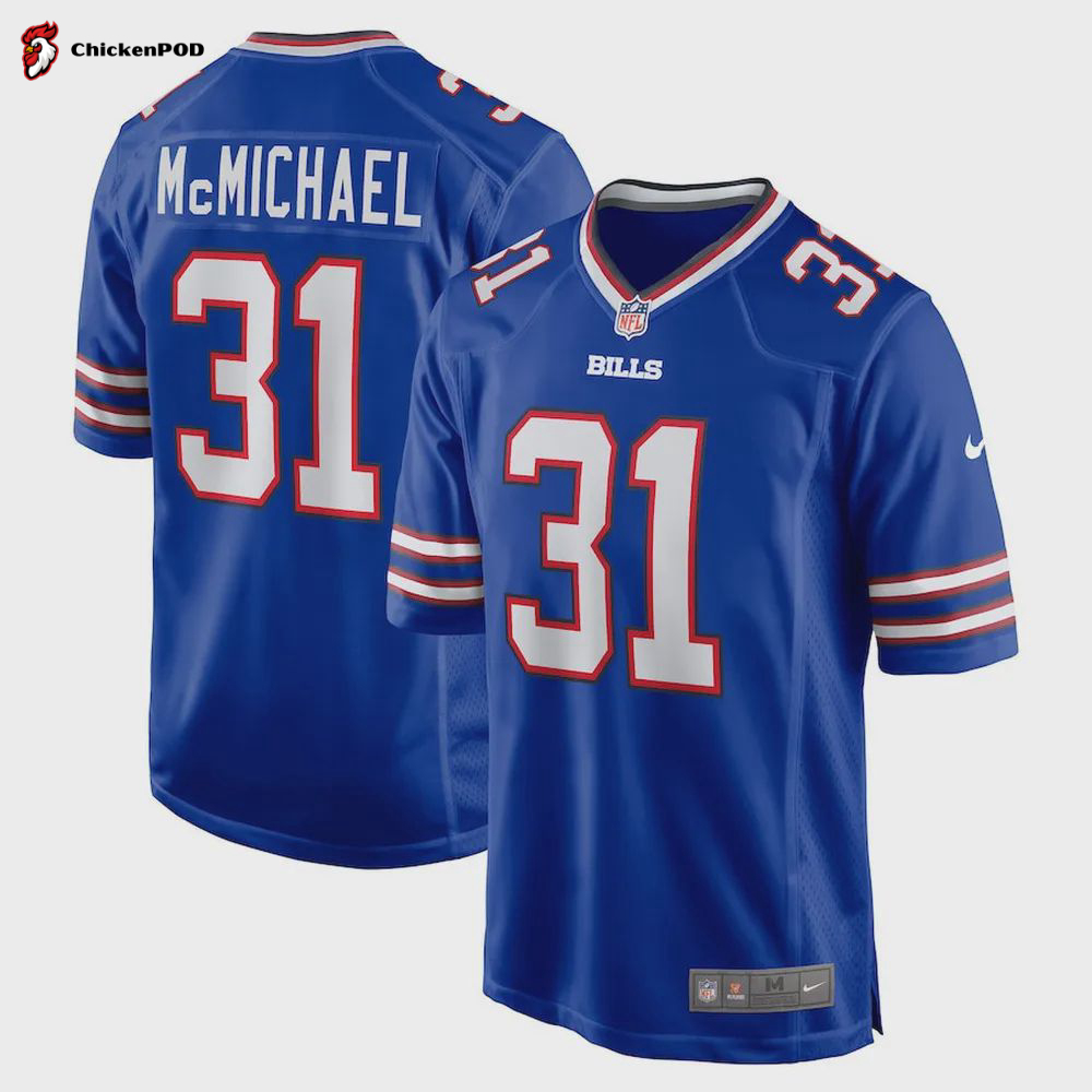 Kyler McMichael Buffalo Bills Game Player Jersey – Royal