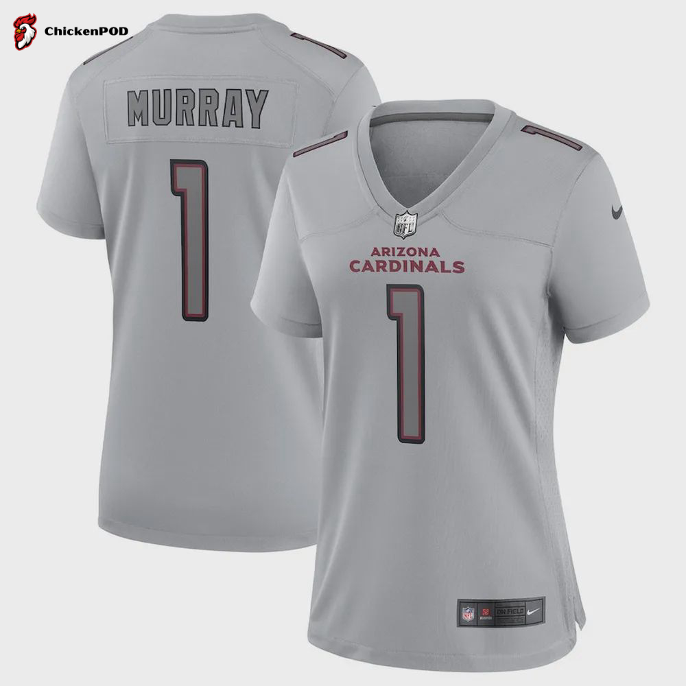 Kyler Murray 1 Arizona Cardinals Women’s Atmosphere Fashion Game Jersey – Gray