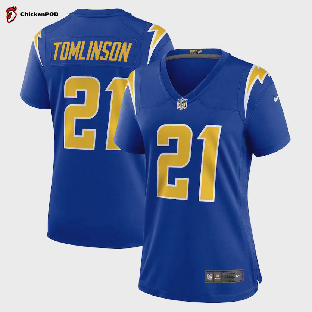 LaDainian Tomlinson 21 Los Angeles Chargers Retired Player Alternate Game Jersey – Royal