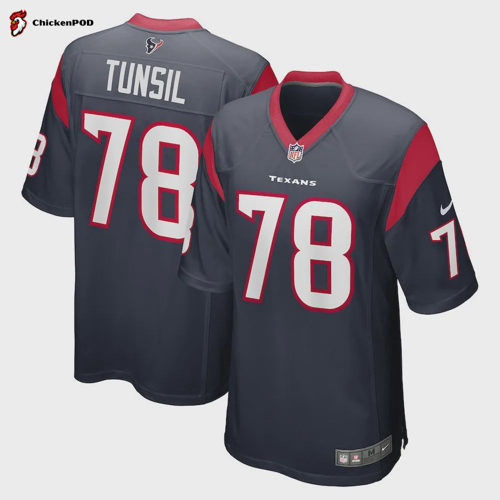 Laremy Tunsil 78 Houston Texans Men’s Game Jersey – Navy