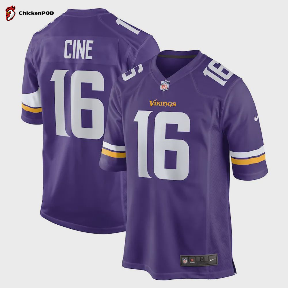 Lewis Cine 16 Minnesota Vikings 2022 Draft First Round Pick Game Jersey In Purple