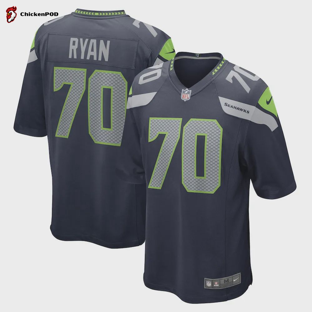 Liam Ryan Seattle Seahawks Game Player Jersey – College Navy