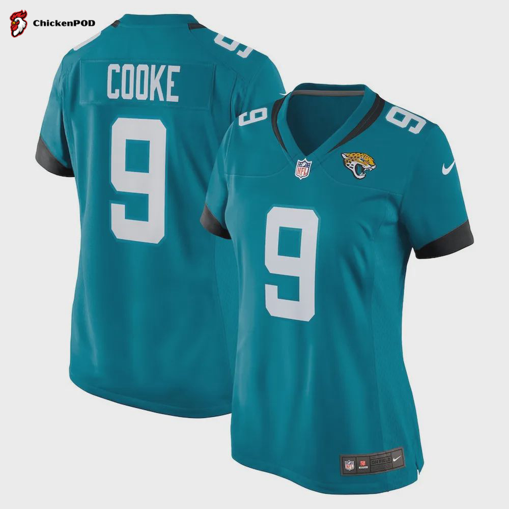 Logan Cooke 9 Jacksonville Jaguars Women’s Game Jersey – Teal