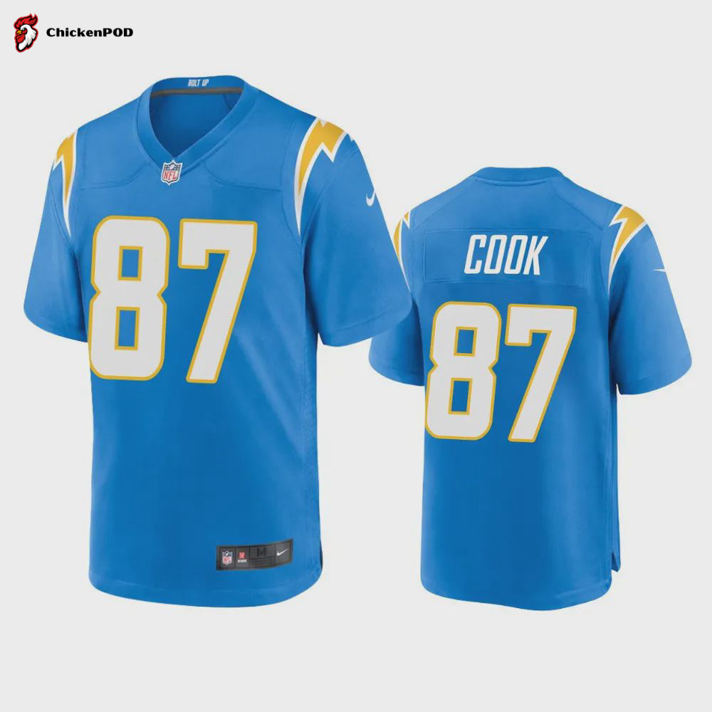 Los Angeles Chargers Ja’Sir Taylor 36 Powder Blue Game Jersey