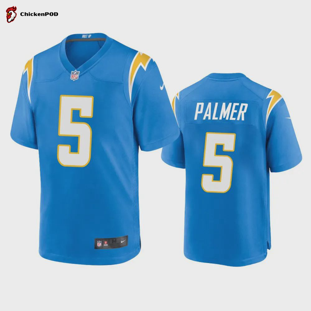 Los Angeles Chargers Josh Palmer 5 Powder Blue Game Jersey