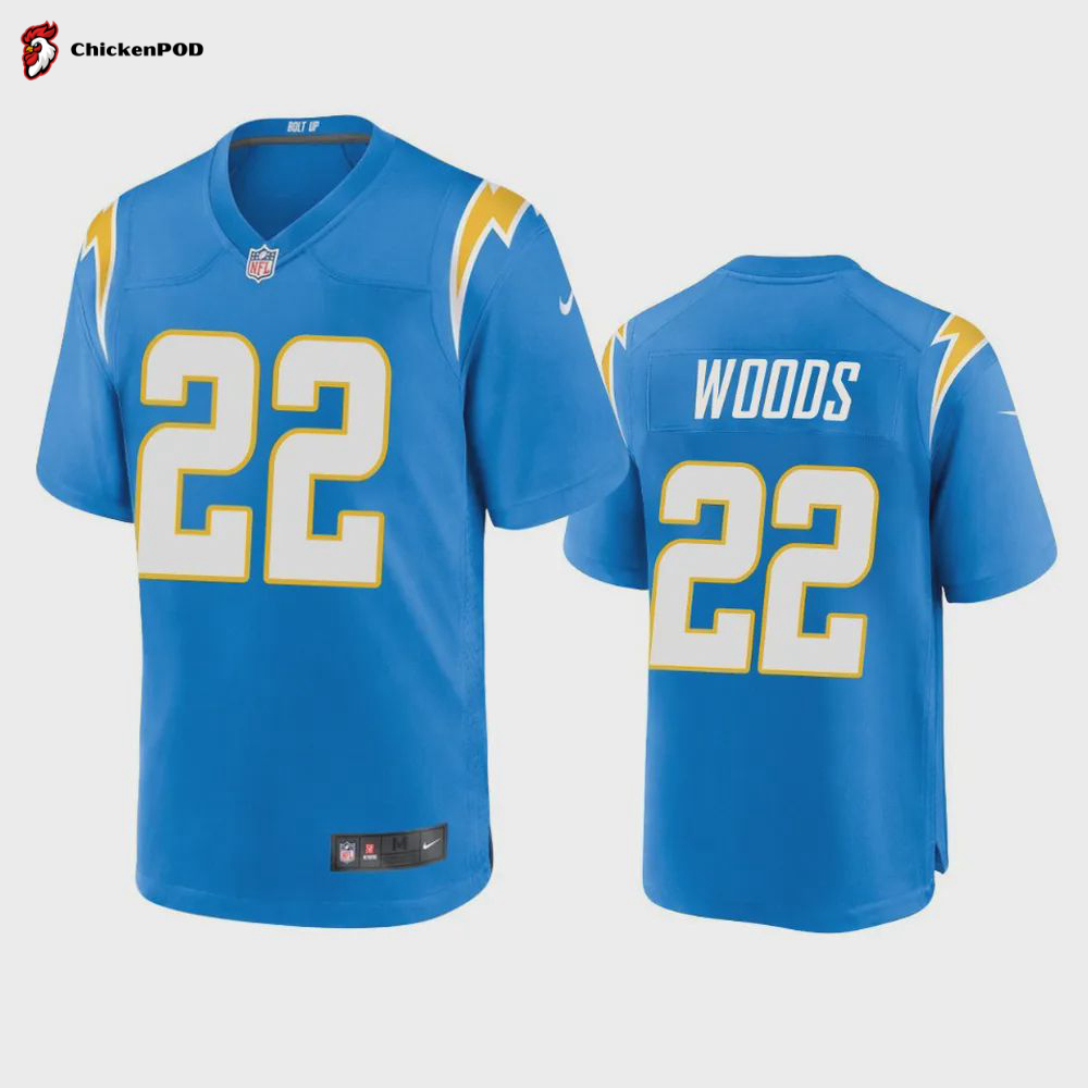 Los Angeles Chargers Kenneth Murray 9 Powder Blue Game Jersey