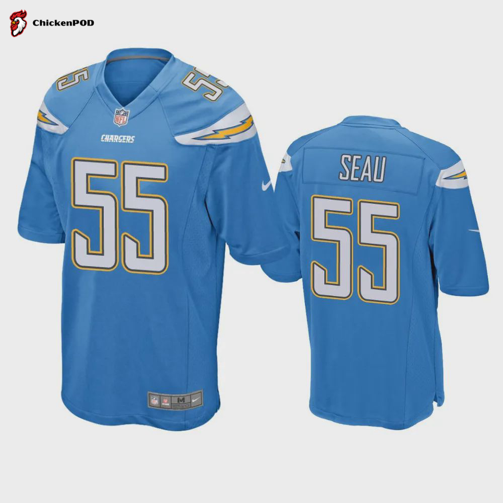 Los Angeles Chargers Khalil Mack 52 Alternate Game Jersey – Royal Jersey