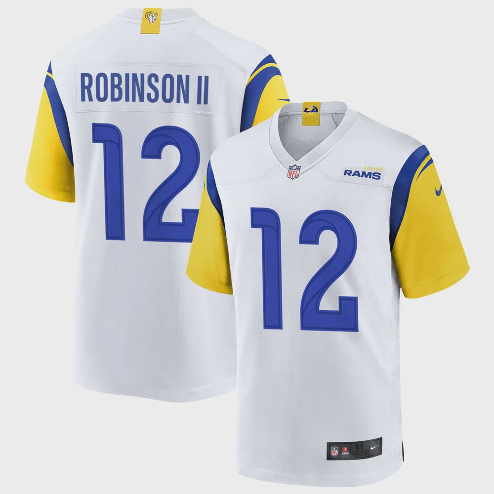 Los Angeles Rams Allen Robinson 12 Alternate Game Jersey – White Jersey