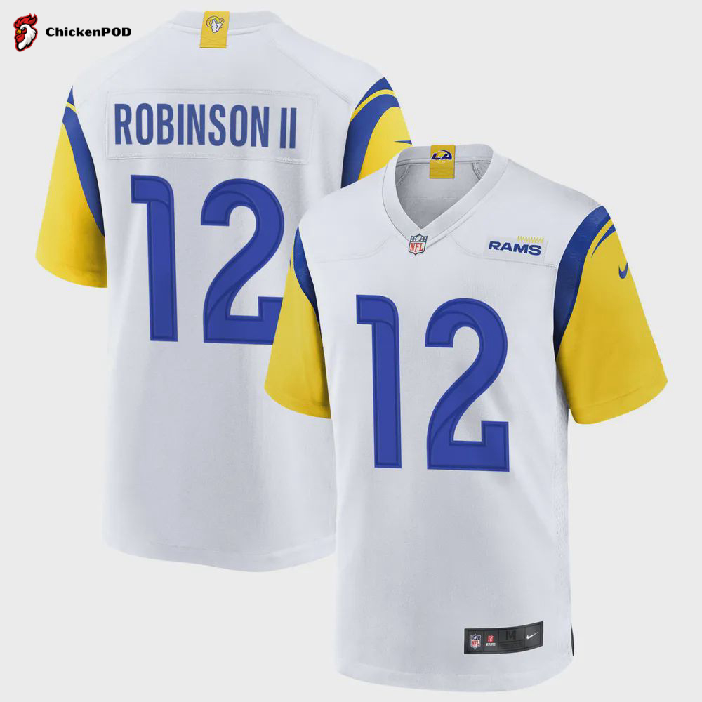 Los Angeles Rams Allen Robinson 12 Game Jersey – Bone Jersey