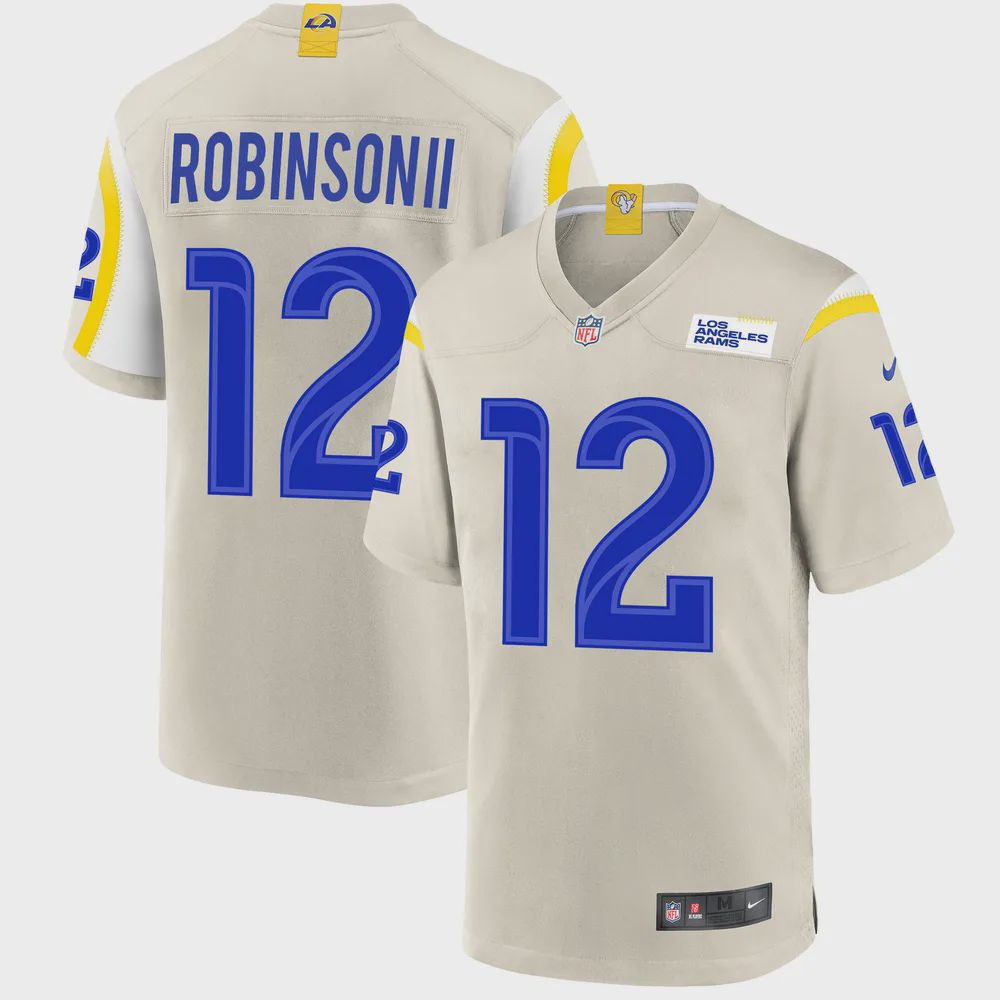 Los Angeles Rams Allen Robinson 12 Game Jersey – Bone Jersey