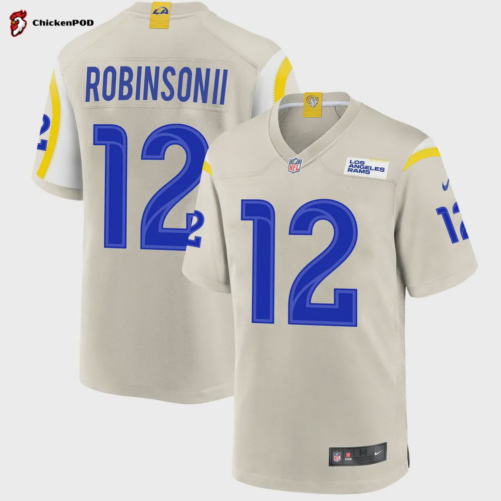 Los Angeles Rams Allen Robinson 12 Alternate Game Jersey – White Jersey