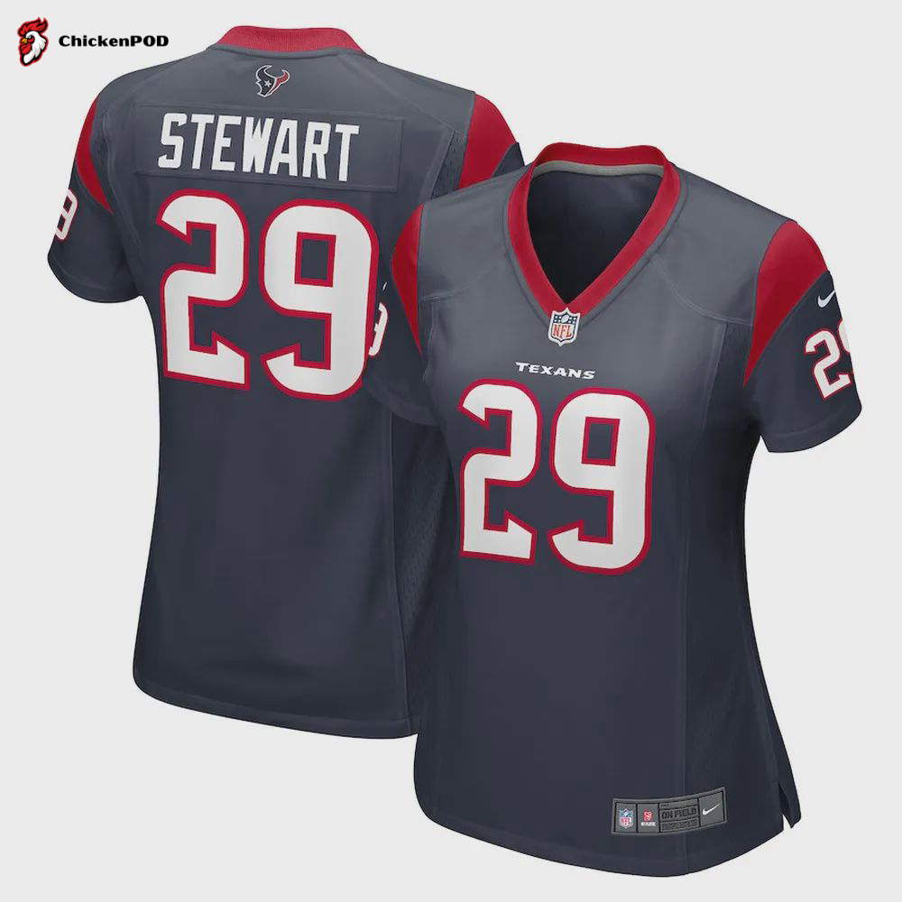 M. Stewart Houston Texans Women’s Game Player Jersey – Navy