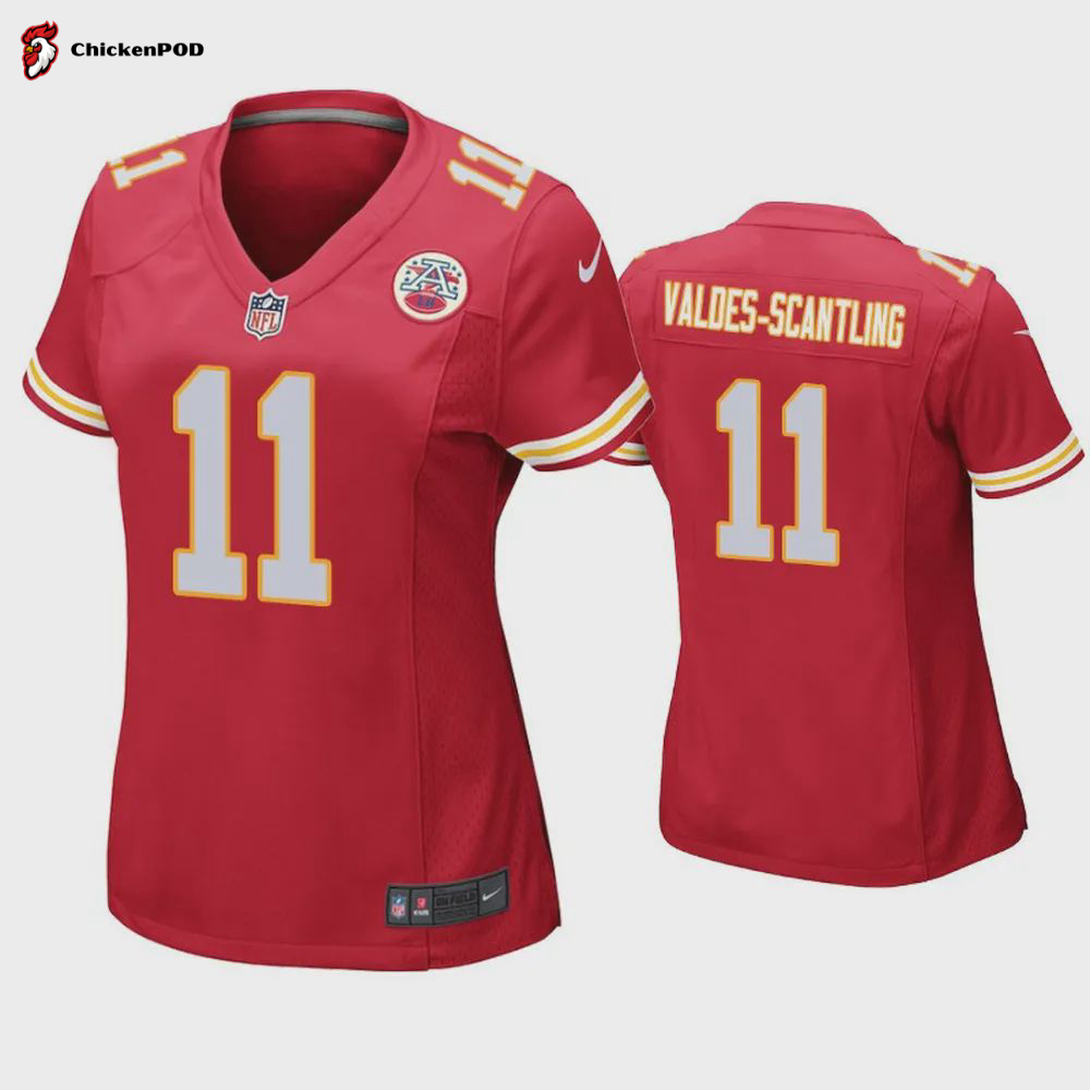 Marquez Valdes-Scantling 11 Kansas City Chiefs Women Game Jersey – White Jersey