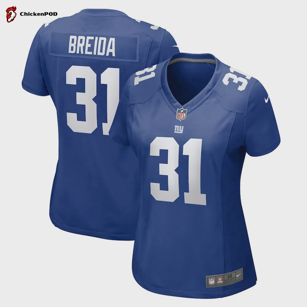 Matt Breida 31 New York Giants Game Jersey – Royal