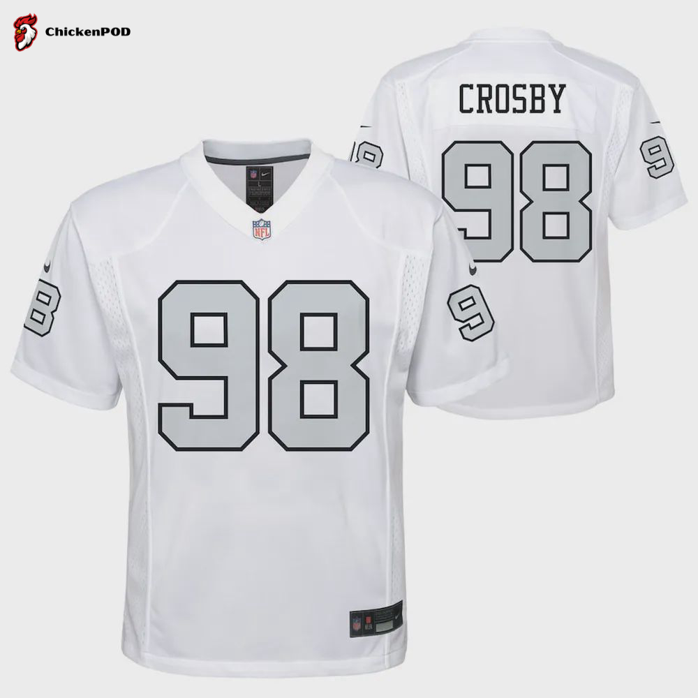 Maxx Crosby 98 Las Vegas Raiders Drive to Victory Game Jersey – Men, Black