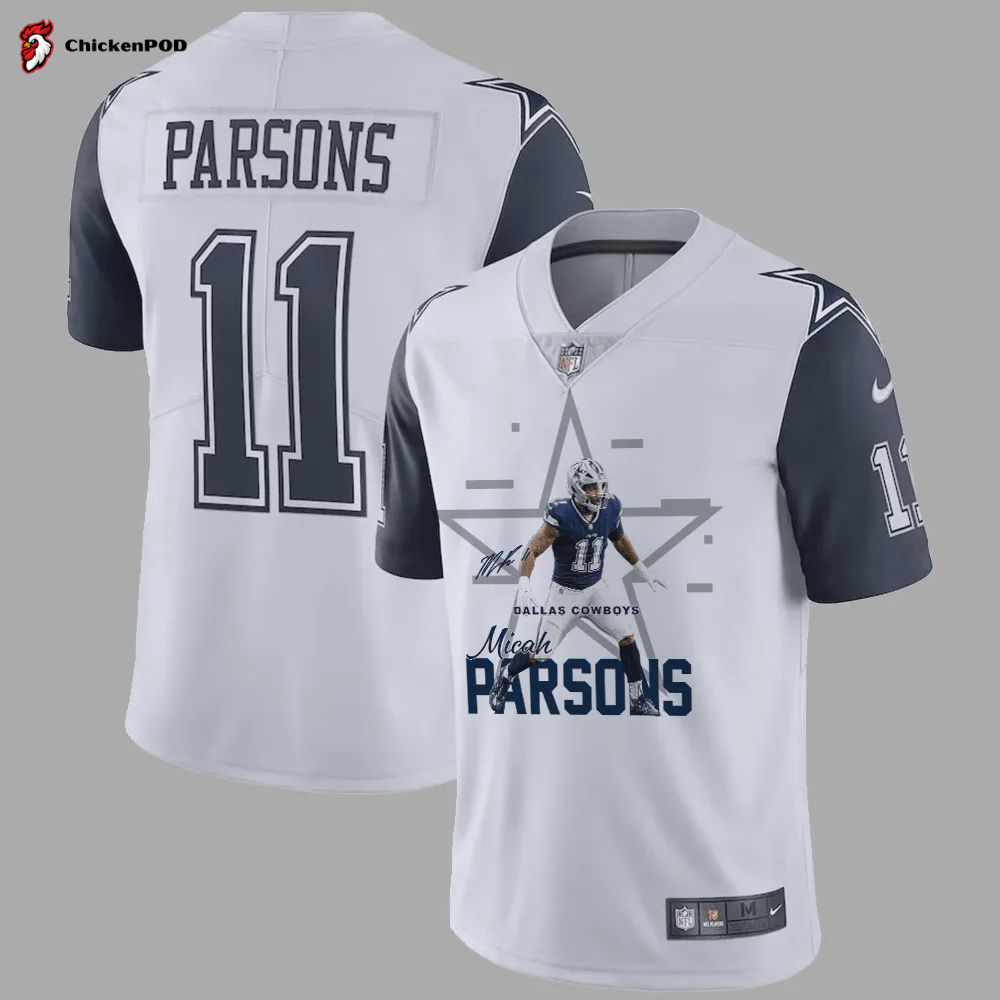 Micah Parsons 11 Dallas Cowboys Inverted Legend Player Jersey – Gray