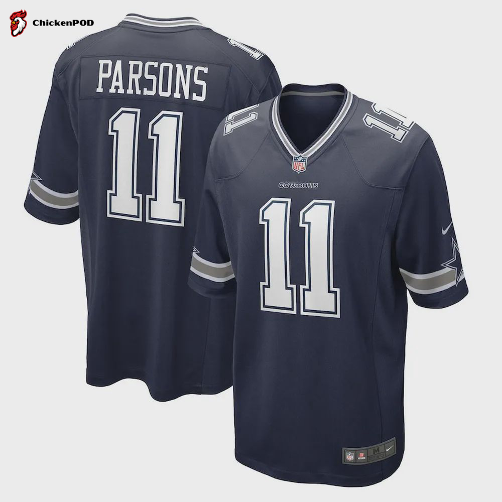 Micah Parsons 11 Dallas Cowboys Art Design Game Jersey – Men, White