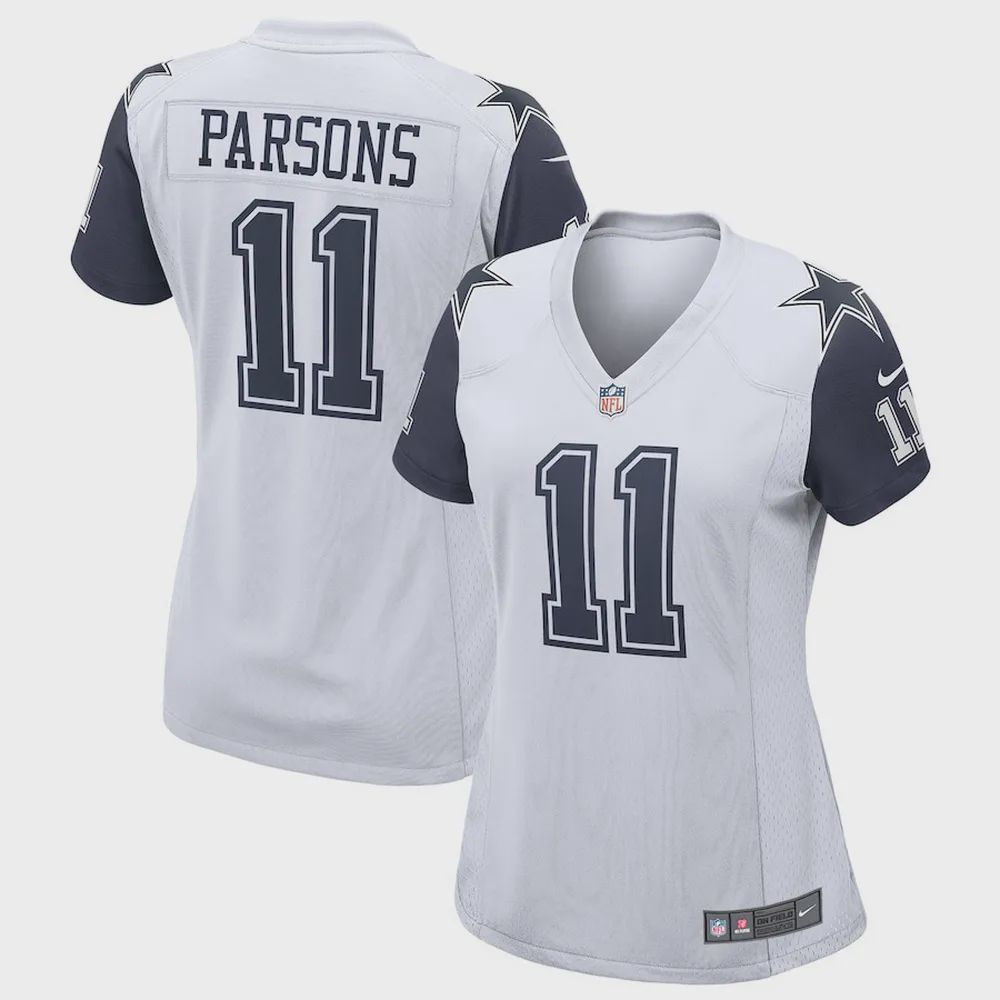 Micah Parsons 11 Dallas Cowboys Women’s Alternate Game Jersey – White