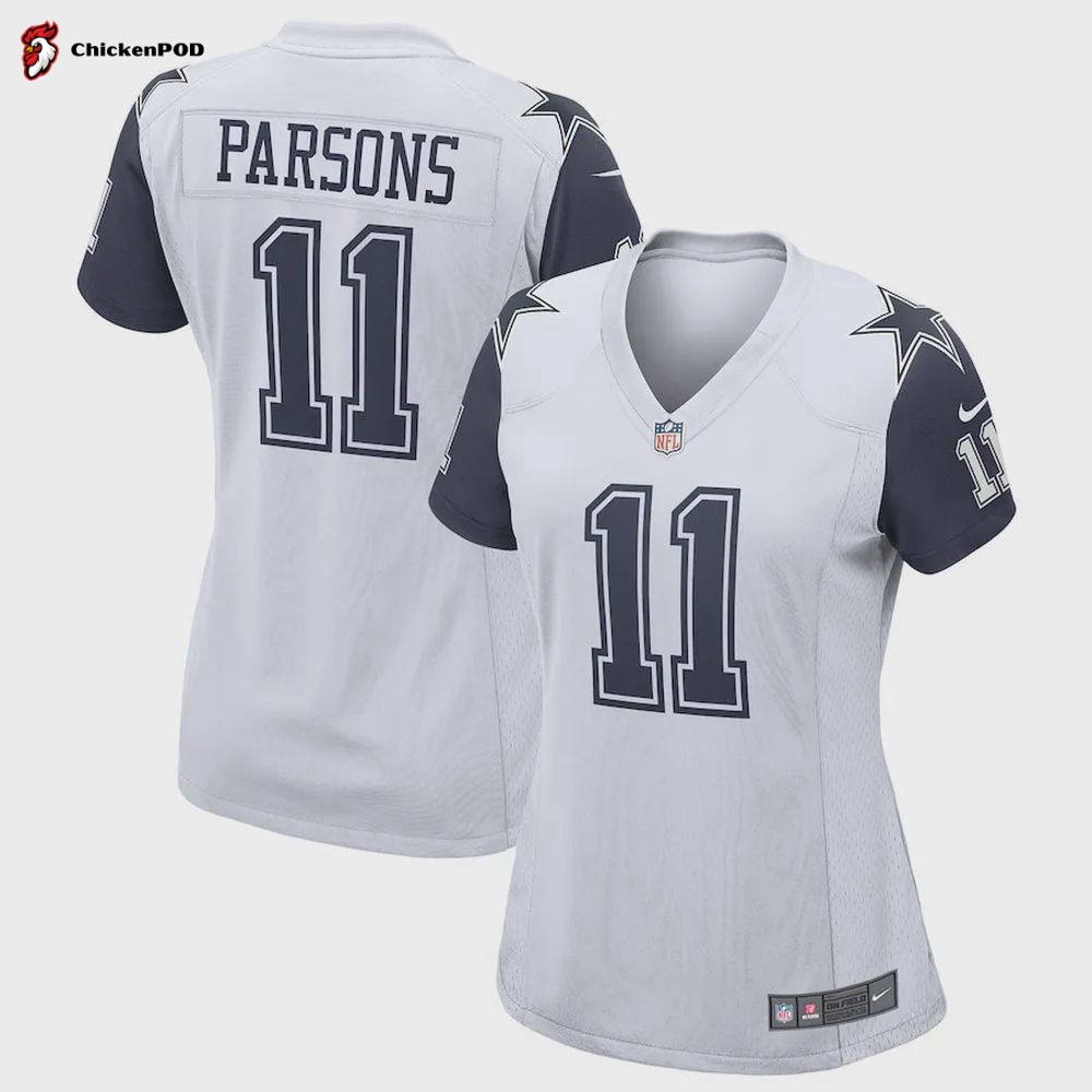 Micah Parsons 11 Dallas Cowboys Women’s Alternate Game Jersey – White