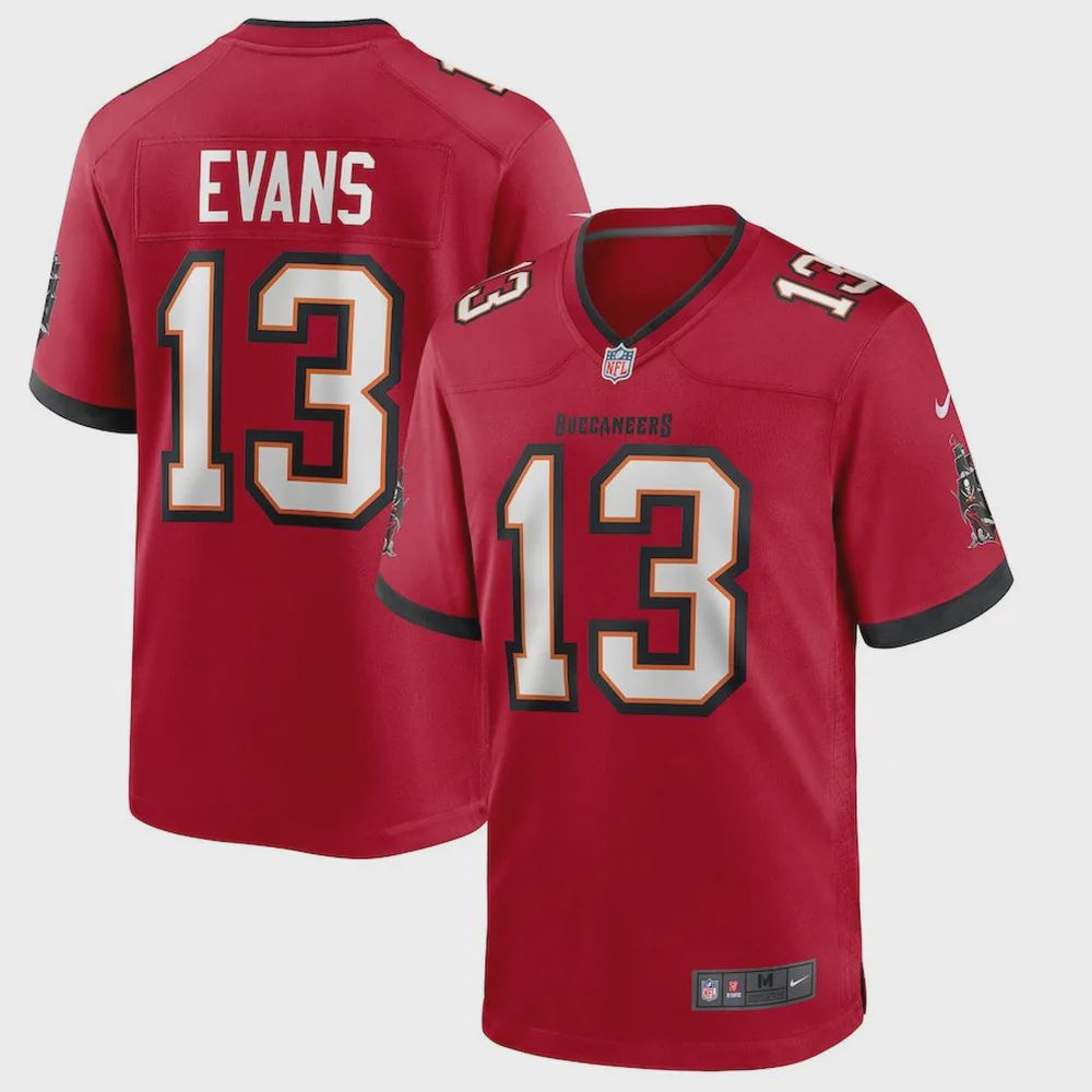 Mike Evans 13 Tampa Bay Buccaneers Game Jersey – Red