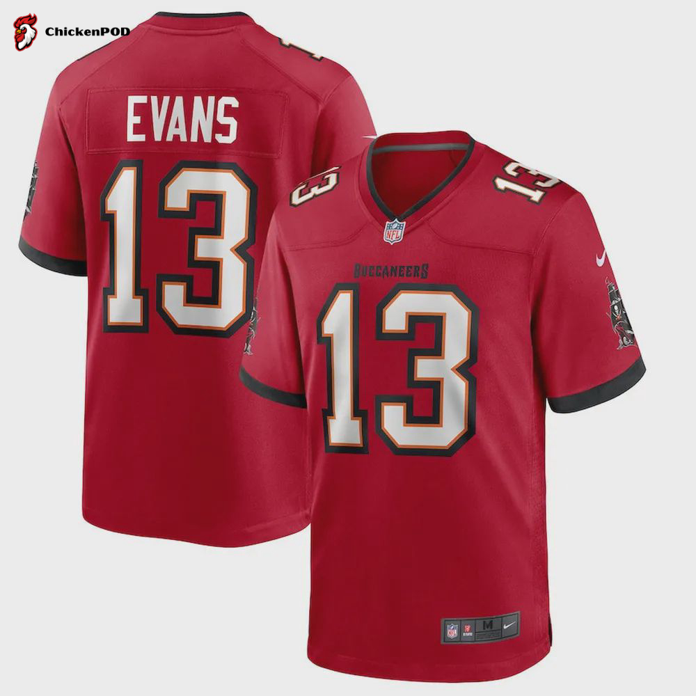 Mike Evans 13 Tampa Bay Buccaneers Alternate Game Jersey – Pewter