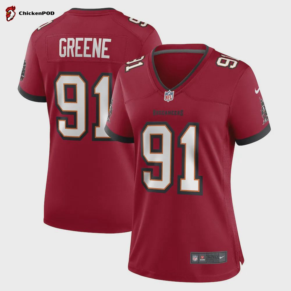 Mike Greene Tampa Bay Buccaneers Women’s Game Player Jersey – Red