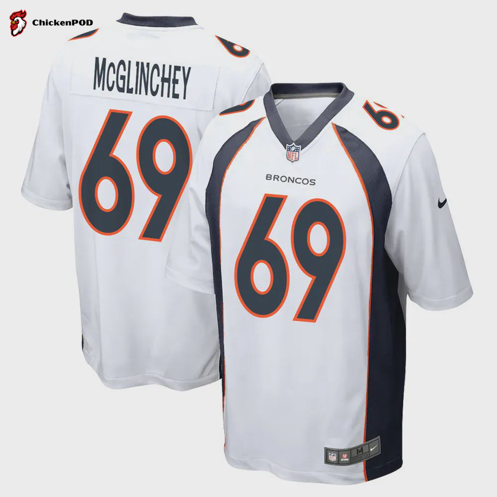 Mike McGlinchey 69 Denver Broncos Men Game Jersey – White