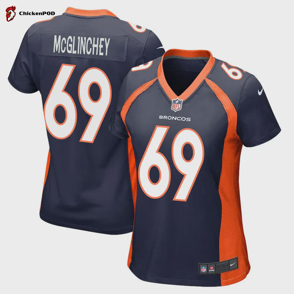 Mike McGlinchey 69 Denver Broncos Women Game Jersey – White