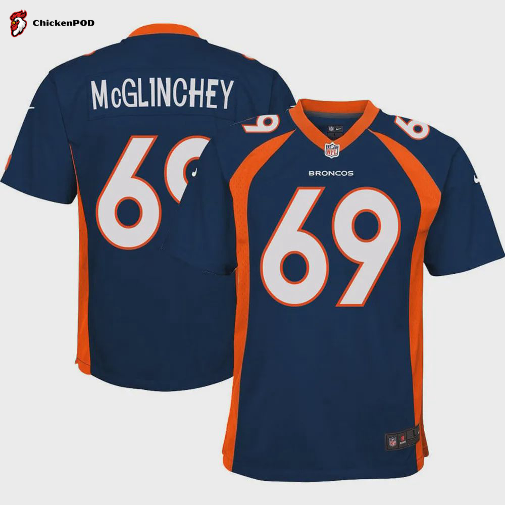 Mike McGlinchey 69 Denver Broncos Women Game Jersey – Orange