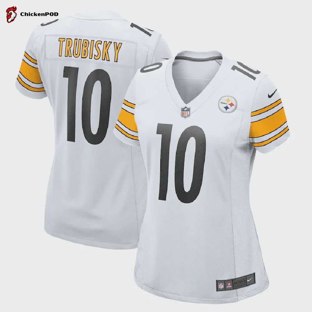 Mitchell Trubisky Pittsburgh Steelers Game Player Jersey – White