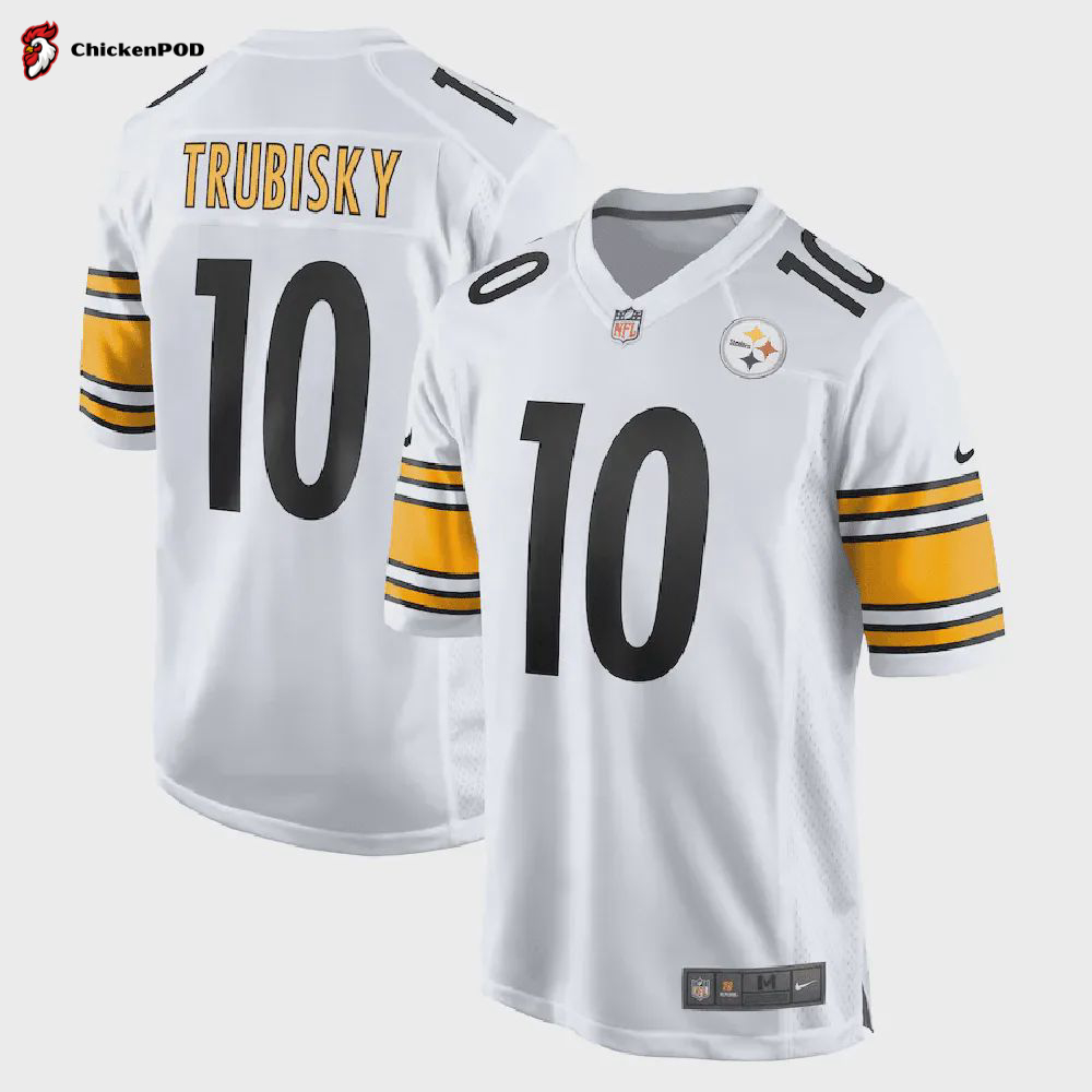 Mitchell Trubisky 10 Pittsburgh Steelers Women’s Game Player Jersey – White