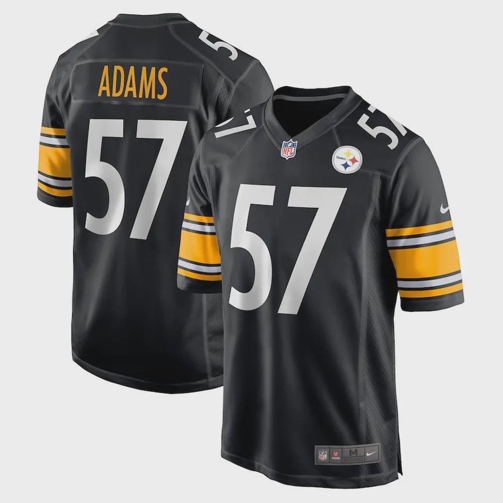 Montravius Adams Pittsburgh Steelers Game Player Jersey – Black