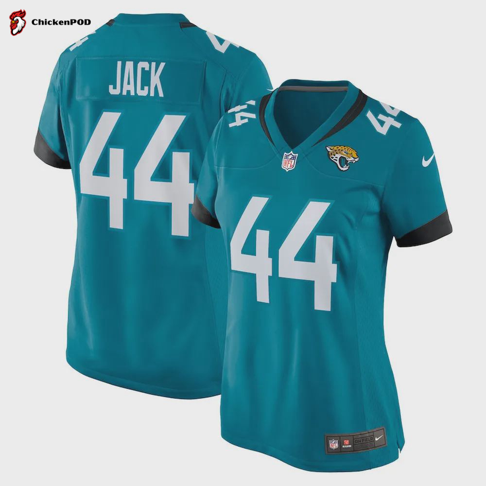 Myles Jack 44 Jacksonville Jaguars Women’s Game Jersey – Teal