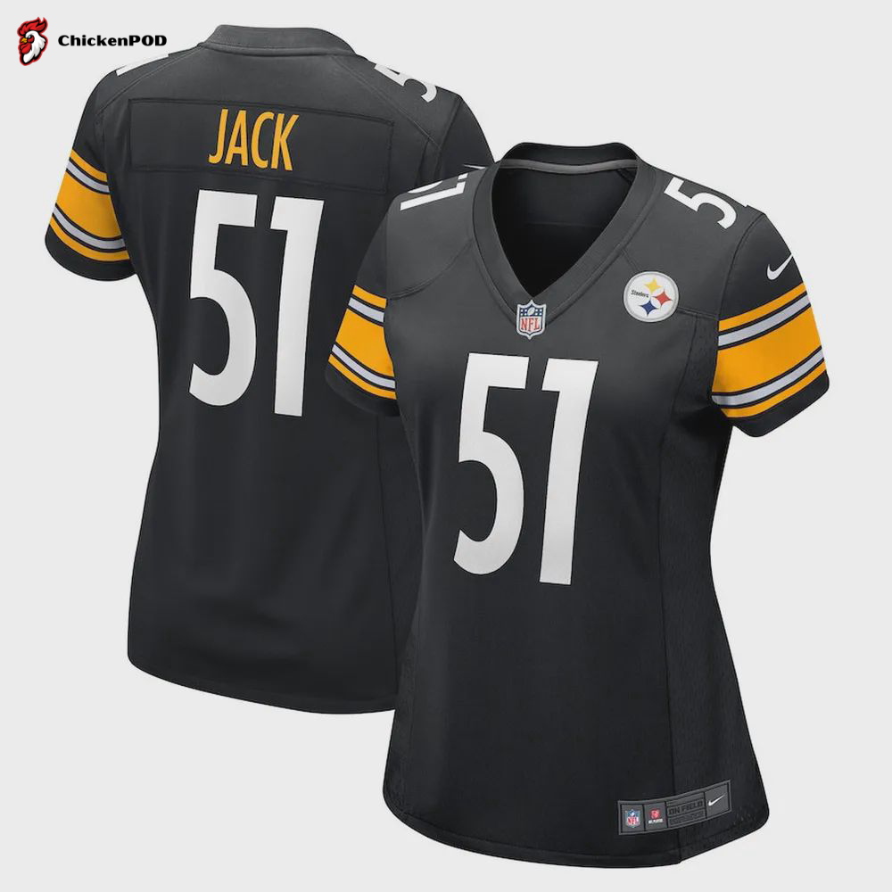 Myles Jack Pittsburgh Steelers Women’s Game Player Jersey – Black