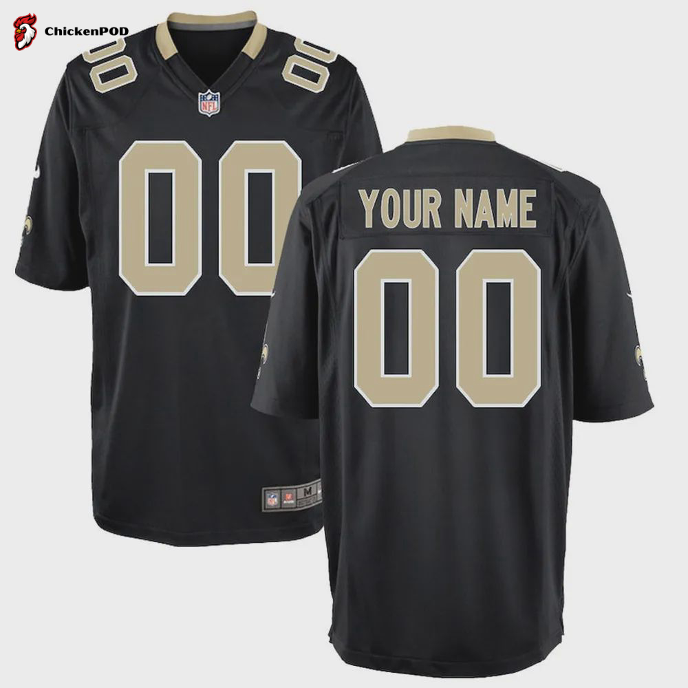 New Orleans Saints Women’s Alternate Custom Game Jersey – White