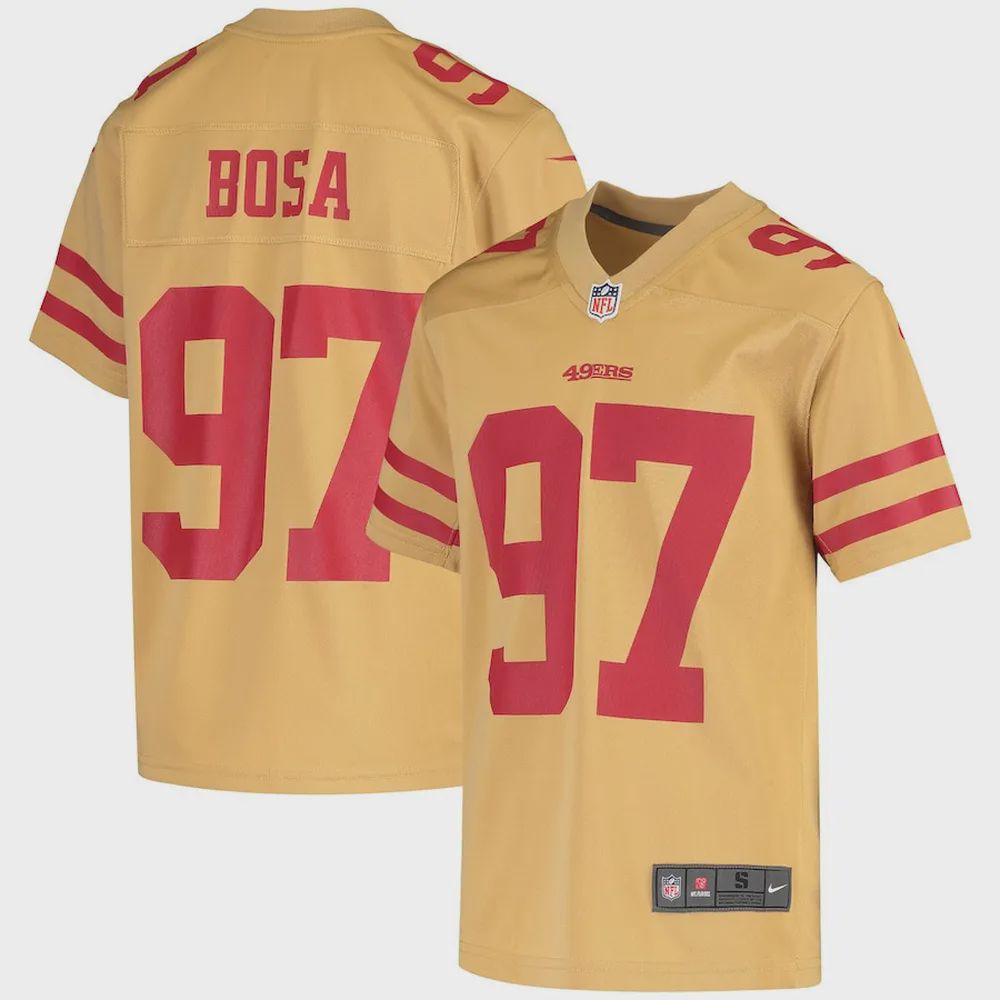 Nick Bosa San Francisco 49ers Youth Inverted Game Jersey – Gold