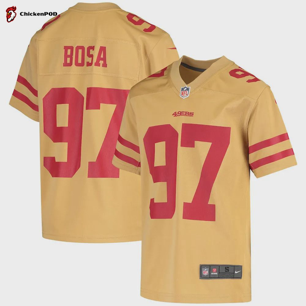 Nick Bosa San Francisco 49ers Youth Inverted Game Jersey – Gold