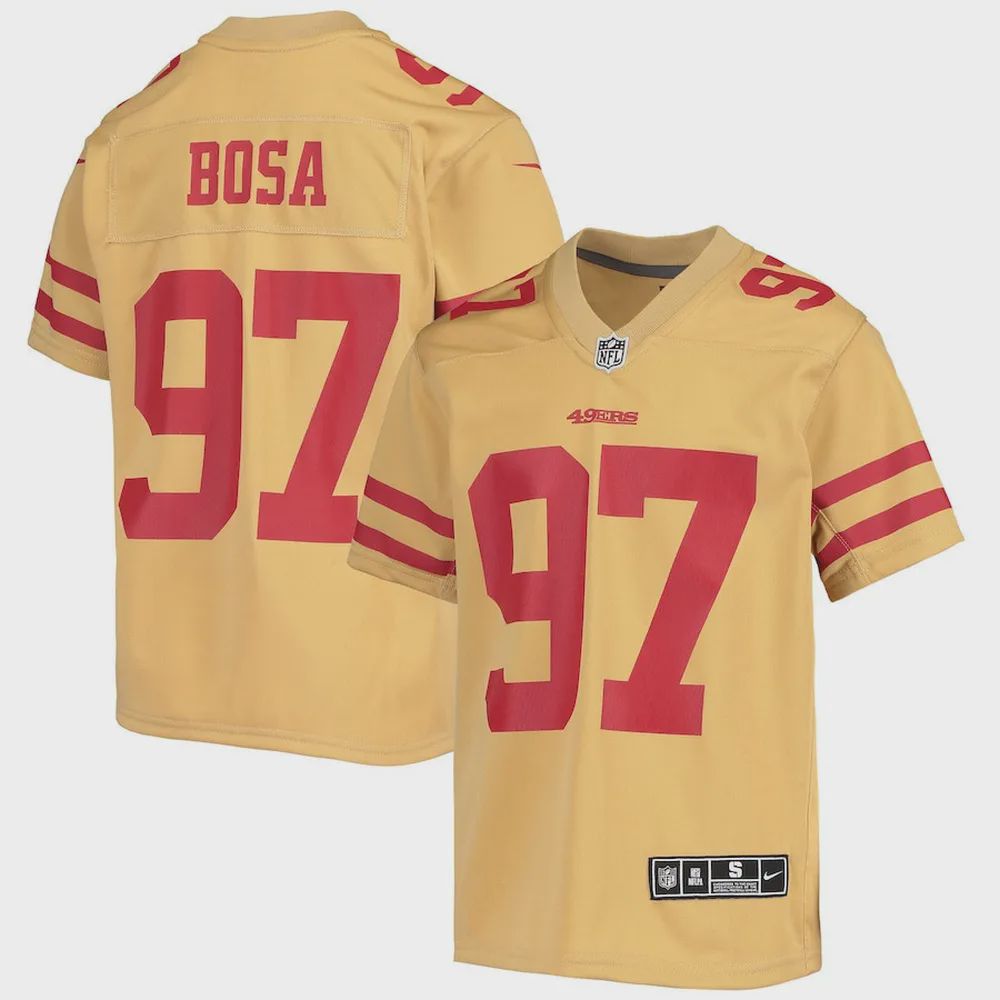 Nick Bosa San Francisco 49ers Youth Inverted Team Game Jersey – Gold