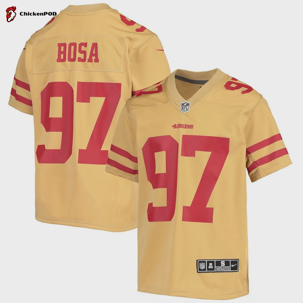 Nick Bosa San Francisco 49ers Youth Inverted Team Game Jersey – Gold