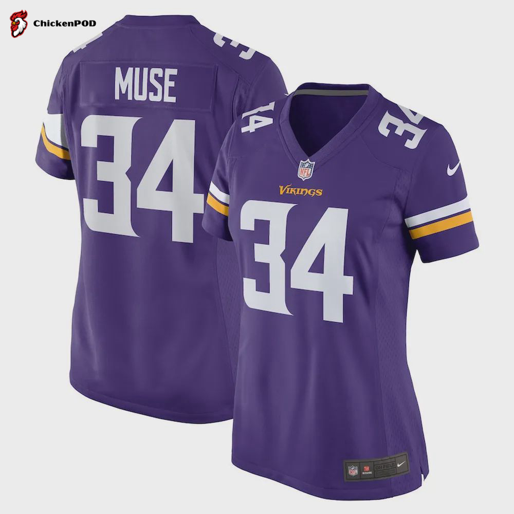 Nick Muse Minnesota Vikings Women’s Home Game Player Jersey – Purple