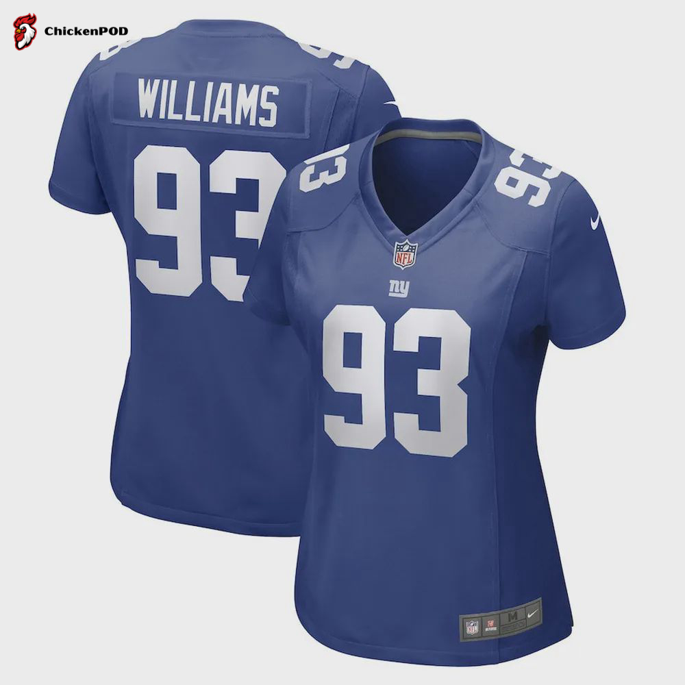 Nick Williams New York Giants Women’s Game Player Jersey – Royal