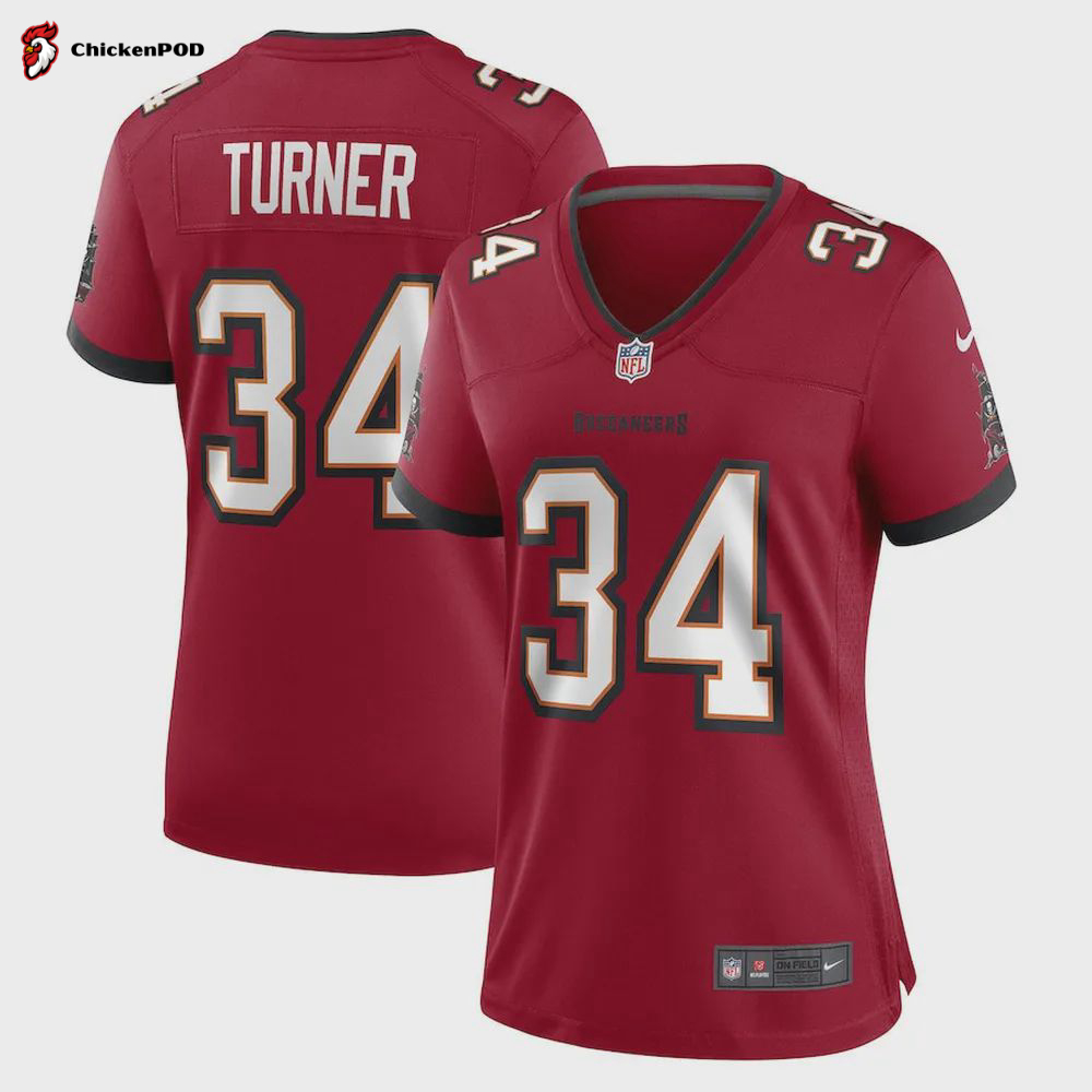 Nolan Turner Tampa Bay Buccaneers Women’s Game Player Jersey – Red