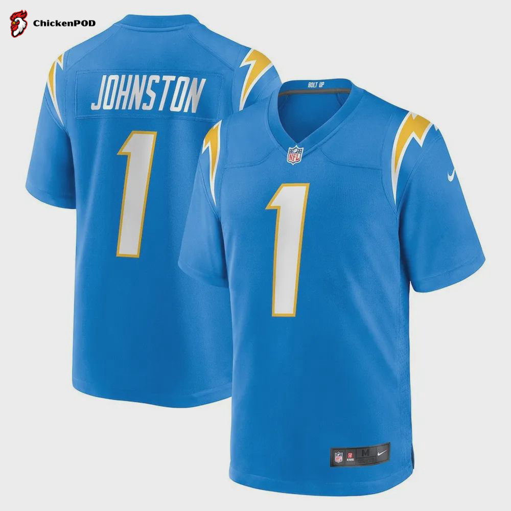 Quentin Johnston Los Angeles Chargers 2023 Draft First Round Pick Game Player Jersey – Powder Blue