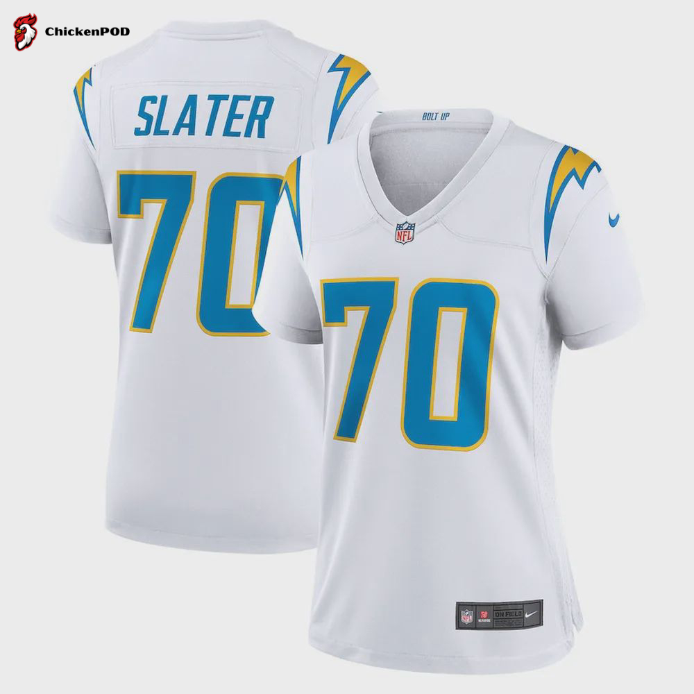 Rashawn Slater 70 Los Angeles Chargers Women’s Game Jersey – Powder Blue