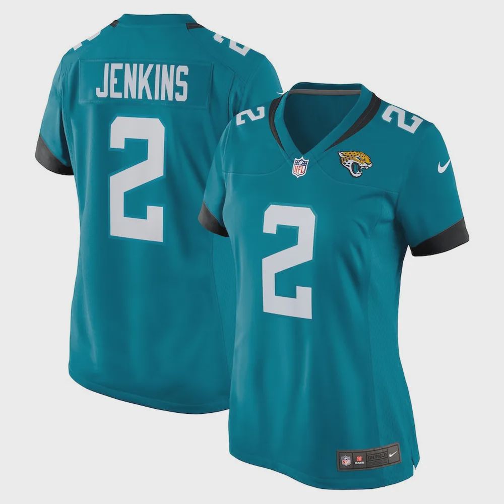 Rayshawn Jenkins 2 Jacksonville Jaguars Women’s Game Jersey – Teal