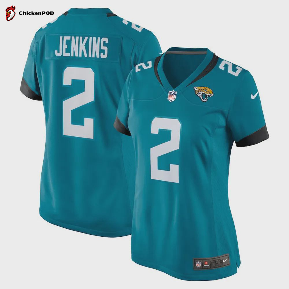 Rayshawn Jenkins 2 Jacksonville Jaguars Women’s Game Jersey – Teal