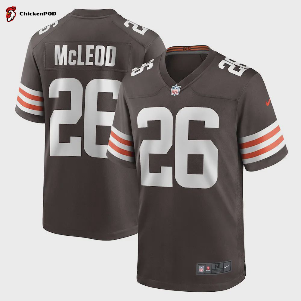 Rodney McLeod 26 Cleveland Browns Men Team Game Jersey – Brown