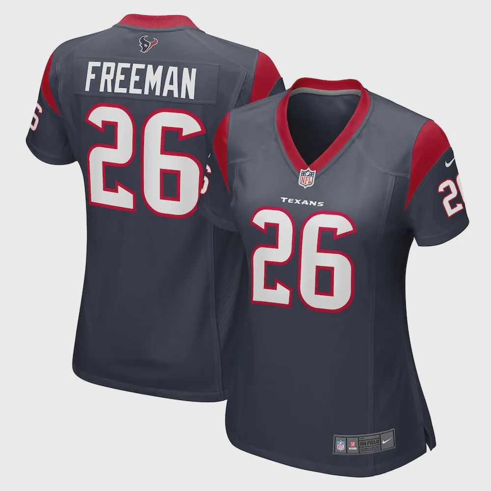 Royce Freeman Houston Texans Women’s Game Player Jersey – Navy