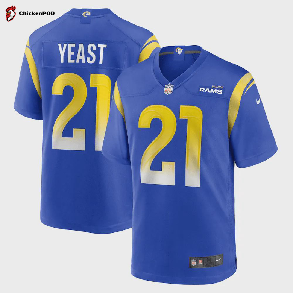 Russ Yeast Los Angeles Rams Women’s Game Player Jersey – Royal