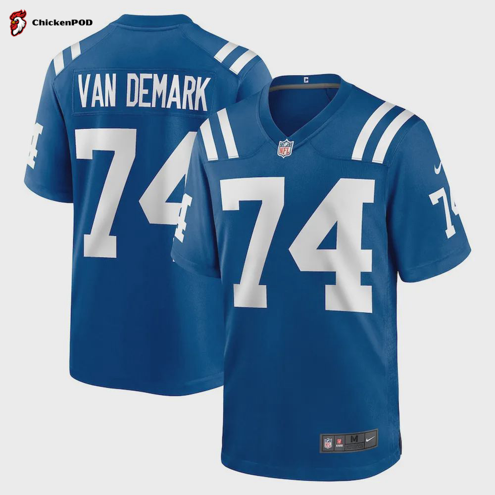 Ryan Van Demark Indianapolis Colts Game Player Jersey – Royal